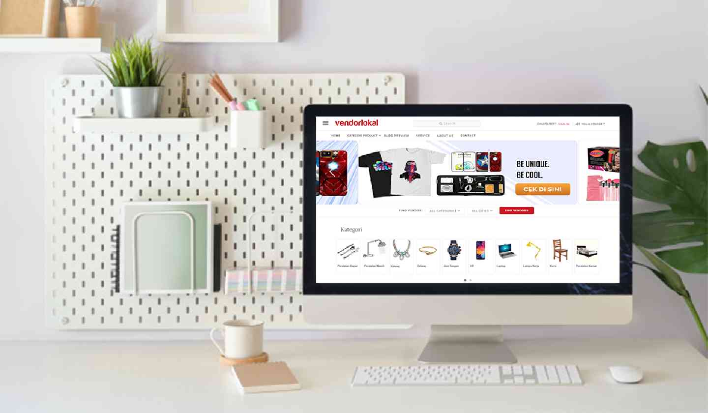 Vendorlokal online shop yang menyediakan jual dan beli untuk pengguna nya